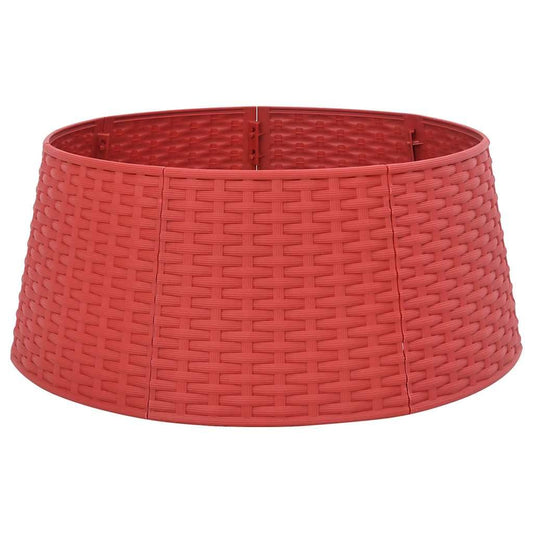 vidaXL Christmas Tree Skirt Red Ø56x23 cm Plastic