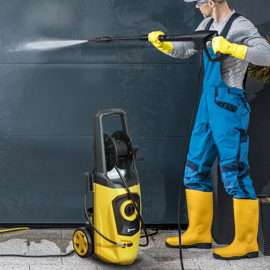 DURHAND Portable Power Washer 1800W, 150 Bar, 510 L/h for Garden, Yellow