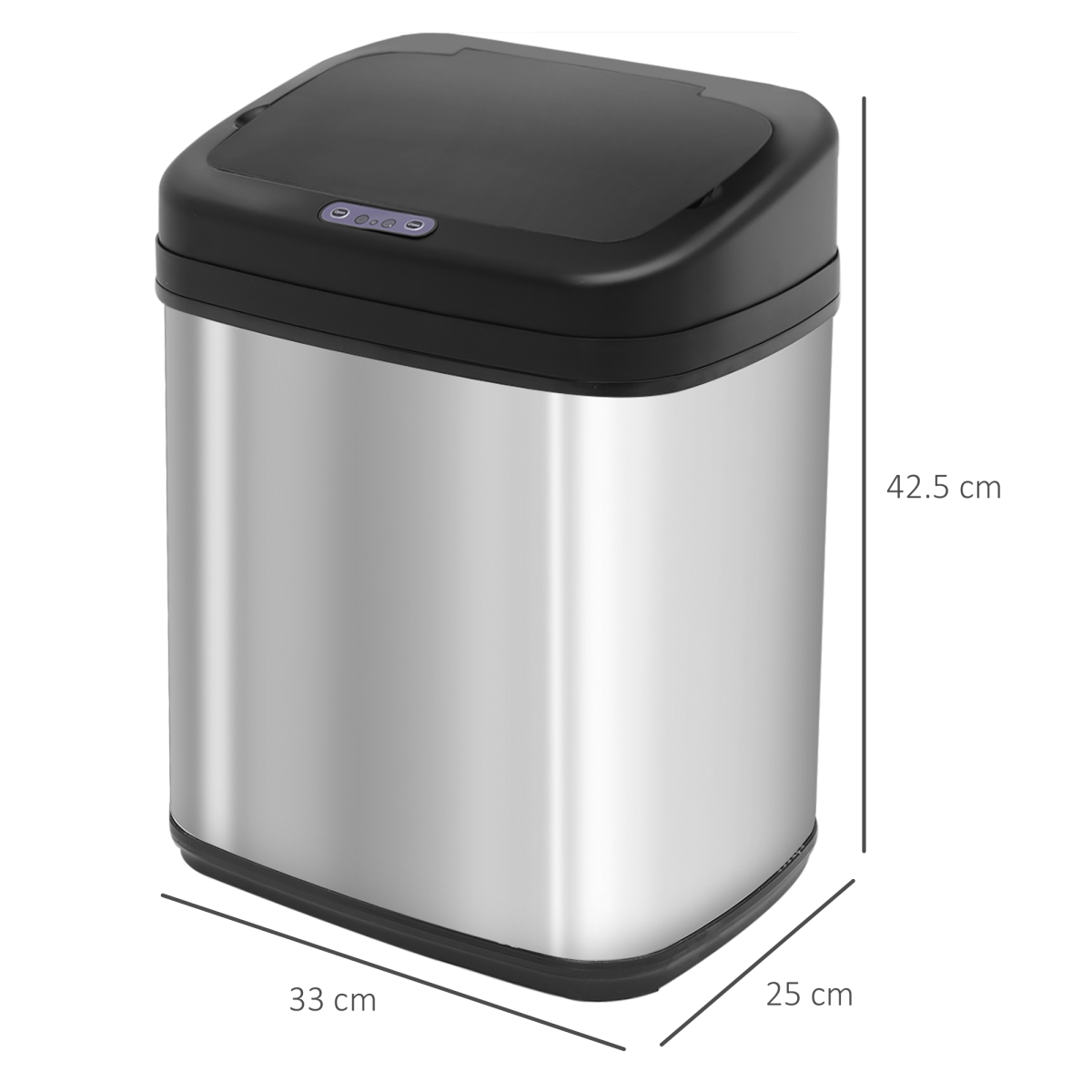 20L Stainless Steel Auto Kitchen Bin Sensor Bucket in L Size