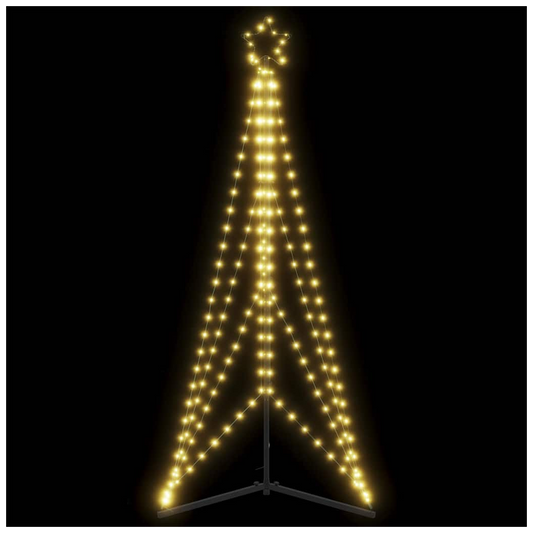 vidaXL Christmas Tree Light 363 LEDs Warm White 182 cm