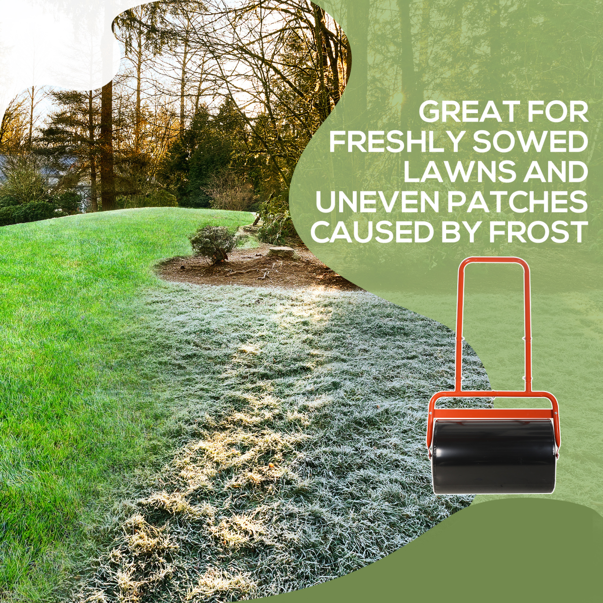Combination Push/Tow Lawn Roller Filled w/ 38L Sand or Water Garden Outsunny
