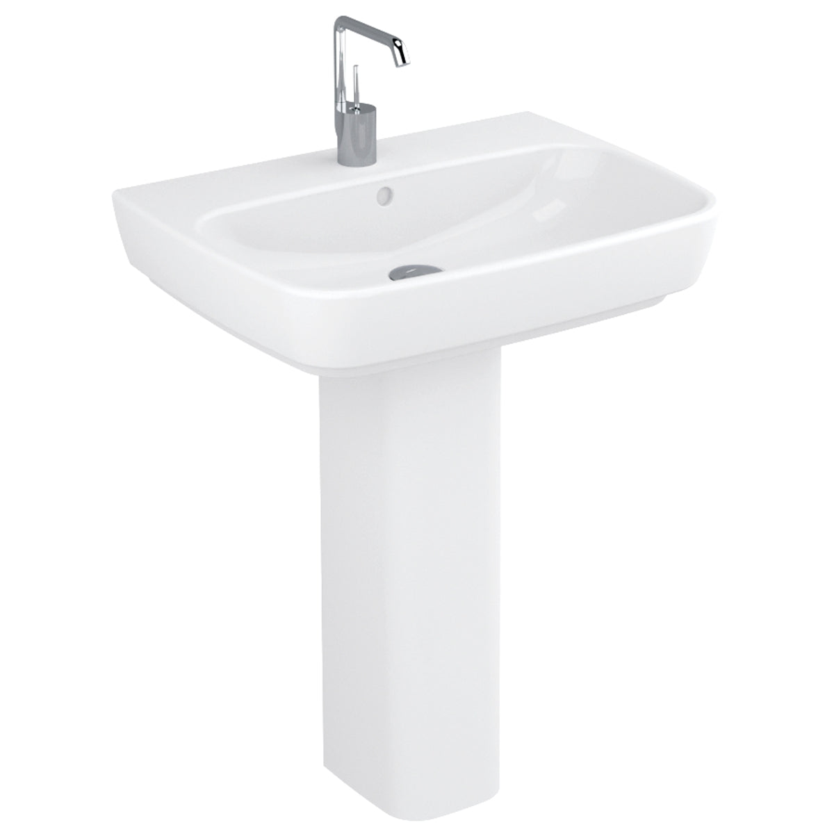 VITRA SHIFT 65CM 1TH WASHBASIN