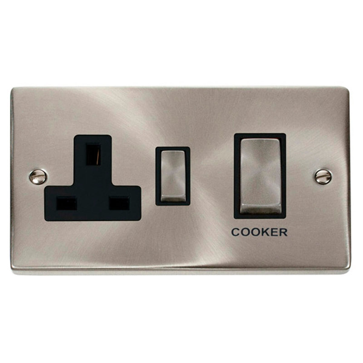 DECO VPSC504BK 45A INGOT 2 GANG DOUBLE P