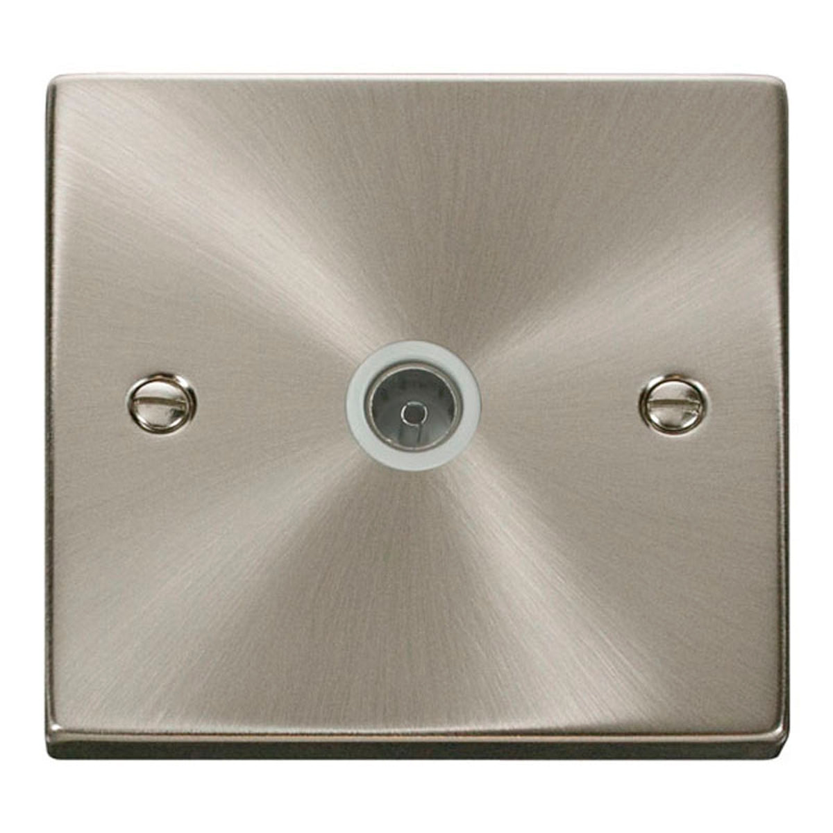 DECO VPSC065WH SINGLE COAXIAL OUTLET - W