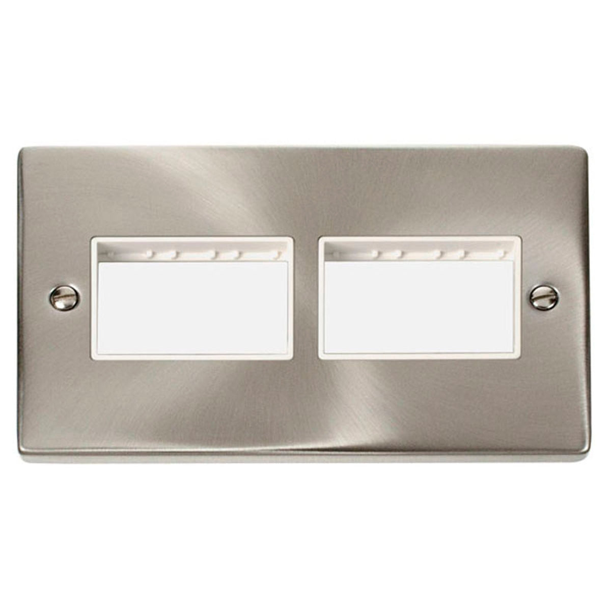 DECO VPSC406WH 2 GANG MINIGRID UNFURNIS