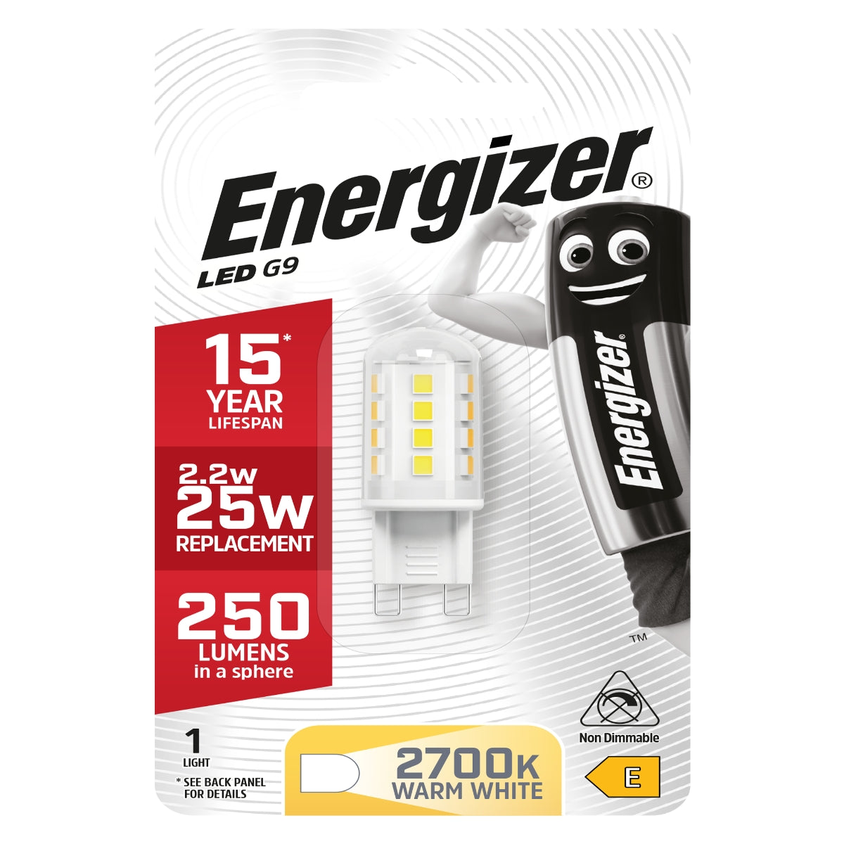 ENERGIZER S8100 HIGH TECH LED G9 WW