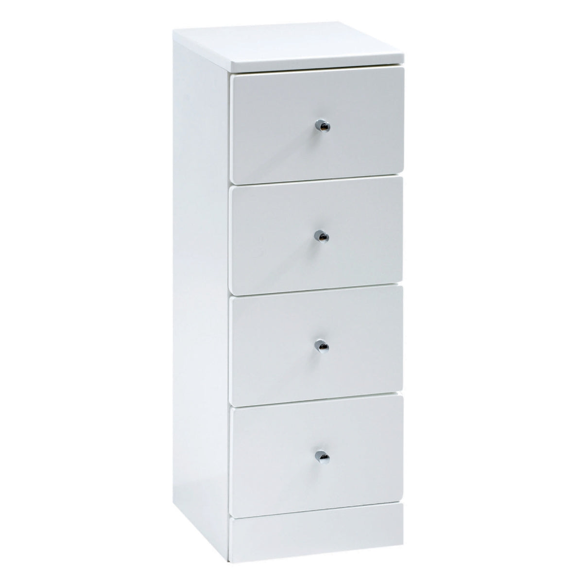 WHITE GLOSS 4 DRAWER UNIT