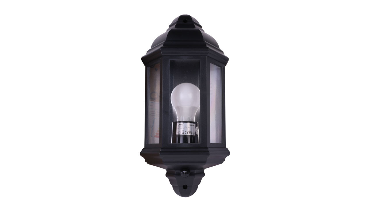 HALF COACH LAMP PC PIR 4000K L2835BKLED4