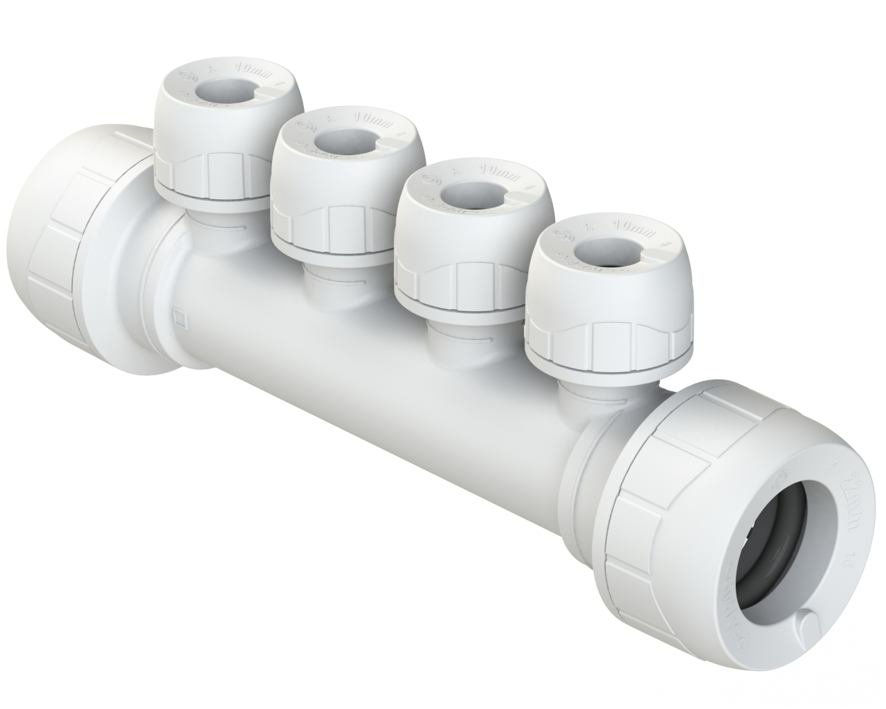 PB7322104EW 22MMX10MM POLYPLM 4PRT WHT