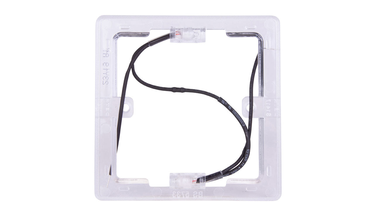 SLIMLINE 1 GANG LED PLATE WHT S1417LED