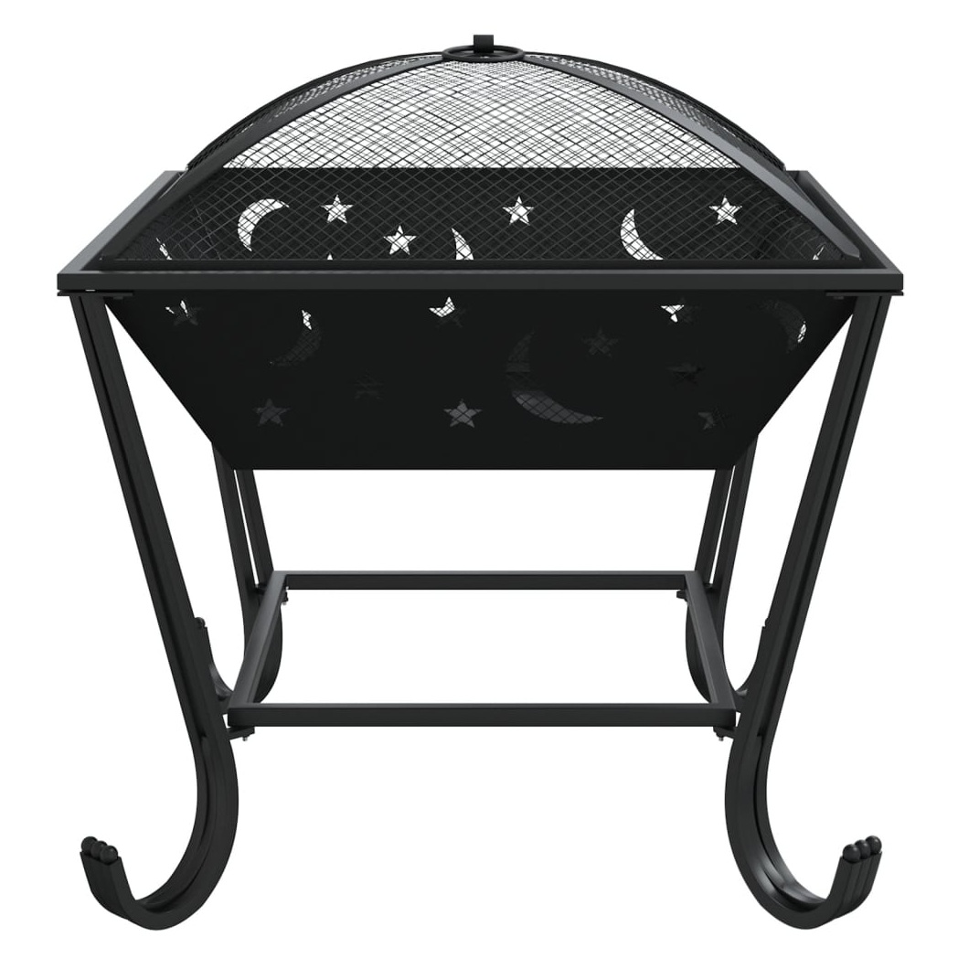 vidaXL Fire Pit with Poker 50 cm XXL Steel