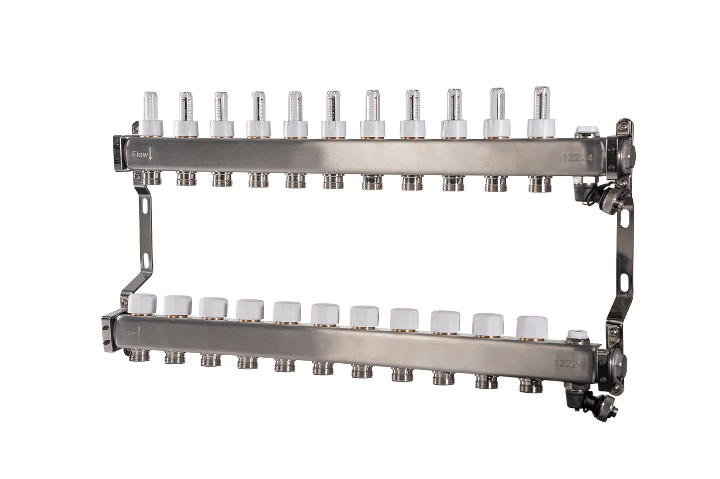 1" UFH MANIFOLD 11 CIRCUIT NO BALL VLVES