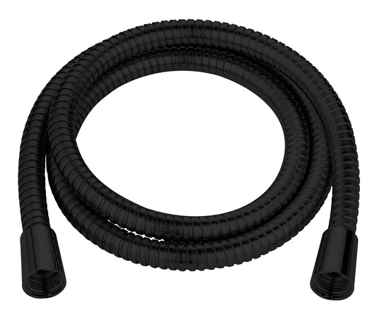 FLO 1.5M STAINLSS STEEL FINISH HOSE MBLK