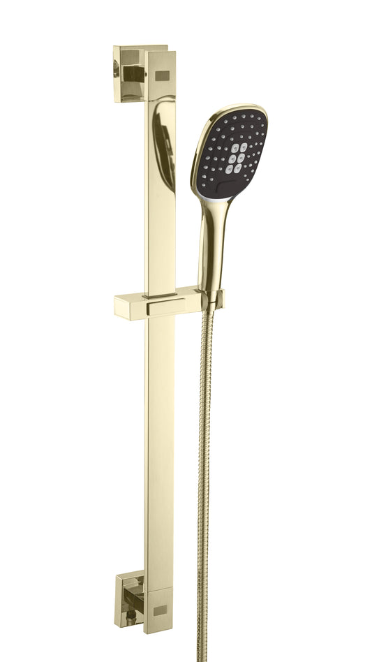 IFLO SQUARE RISER RAIL BRUSHED BRASS