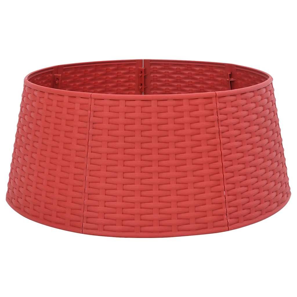 vidaXL Christmas Tree Skirt Red Ø56x23 cm Plastic