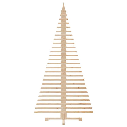vidaXL Wooden Christmas Tree for Decoration 210 cm Solid Wood Pine