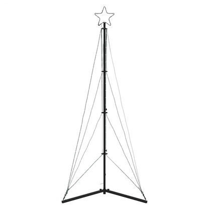 vidaXL Christmas Tree Light 363 LEDs Warm White 182 cm