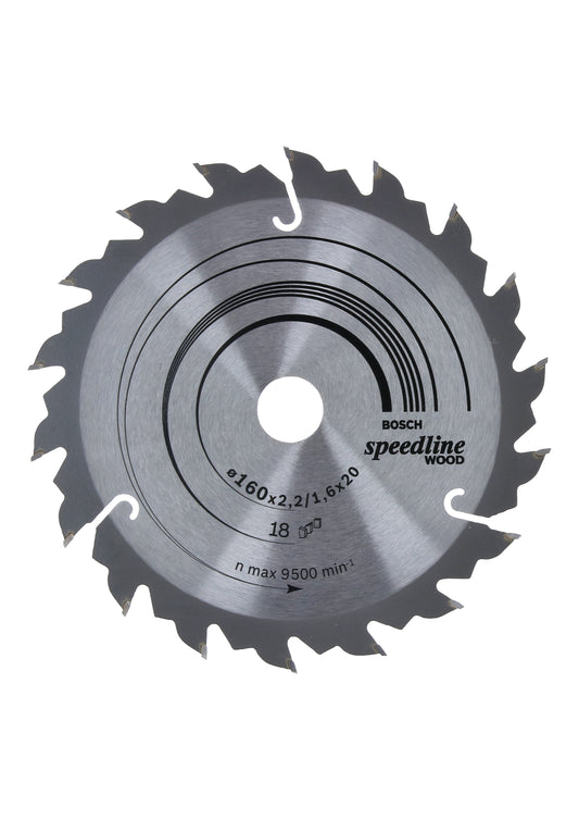CIRC SAW BLADE WOOD 160 X 20 X 2.4MM 18