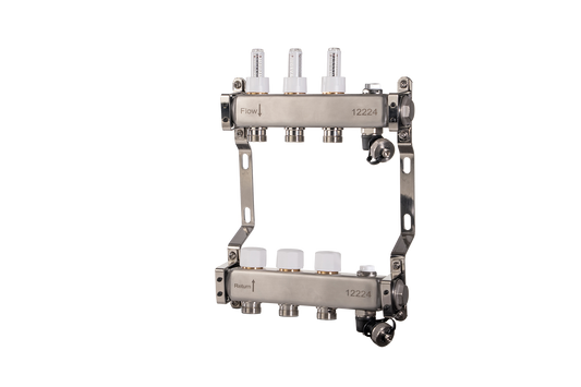 1" UFH MANIFOLD 3 CIRCUIT NO BALL VALVES