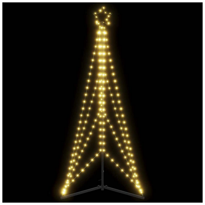 vidaXL Christmas Tree Light 363 LEDs Warm White 182 cm