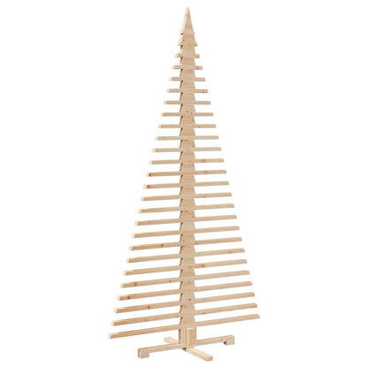 vidaXL Wooden Christmas Tree for Decoration 210 cm Solid Wood Pine