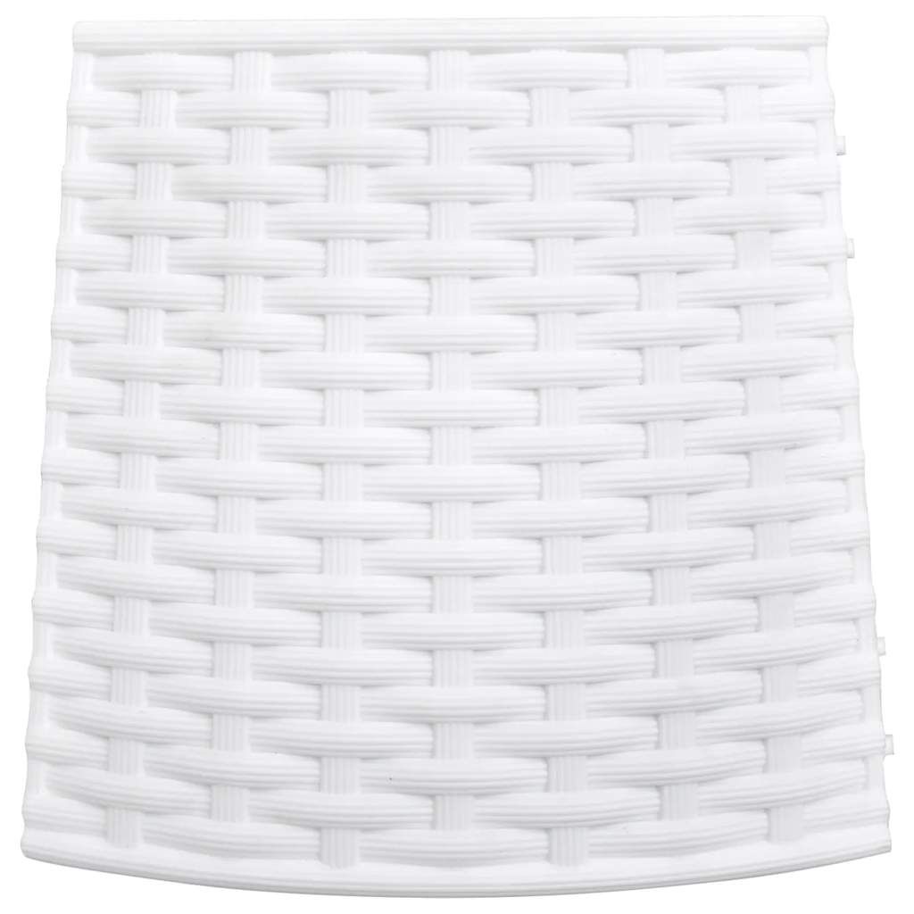 vidaXL Christmas Tree Skirt White Ø56x23 cm Plastic