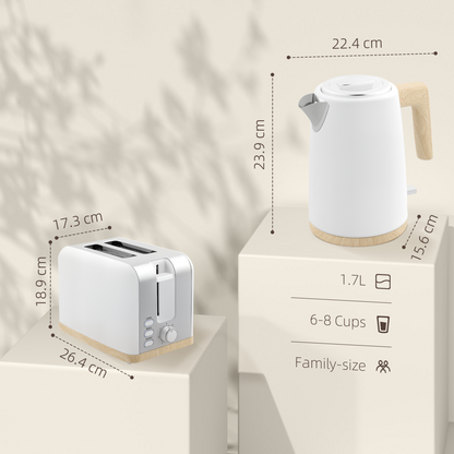 Efficient Kettle & Toaster Set - Quick Boil & Perfect Toast Every Time