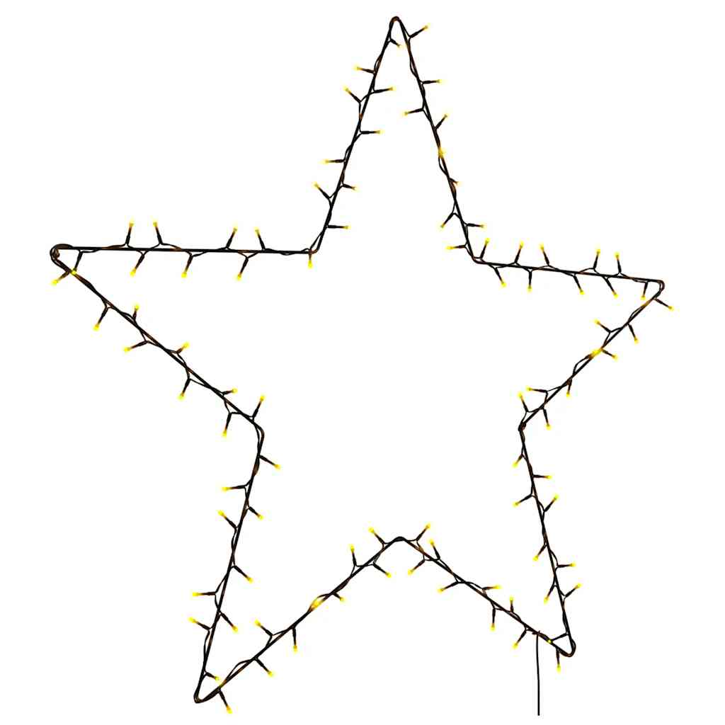 vidaXL Christmas Lights Star Silhouette 115 LEDs Warm White