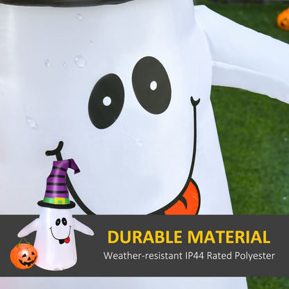 1.2m Witch Ghost Halloween Inflatable LED Pumpkin Lantern  Weather-Resistant