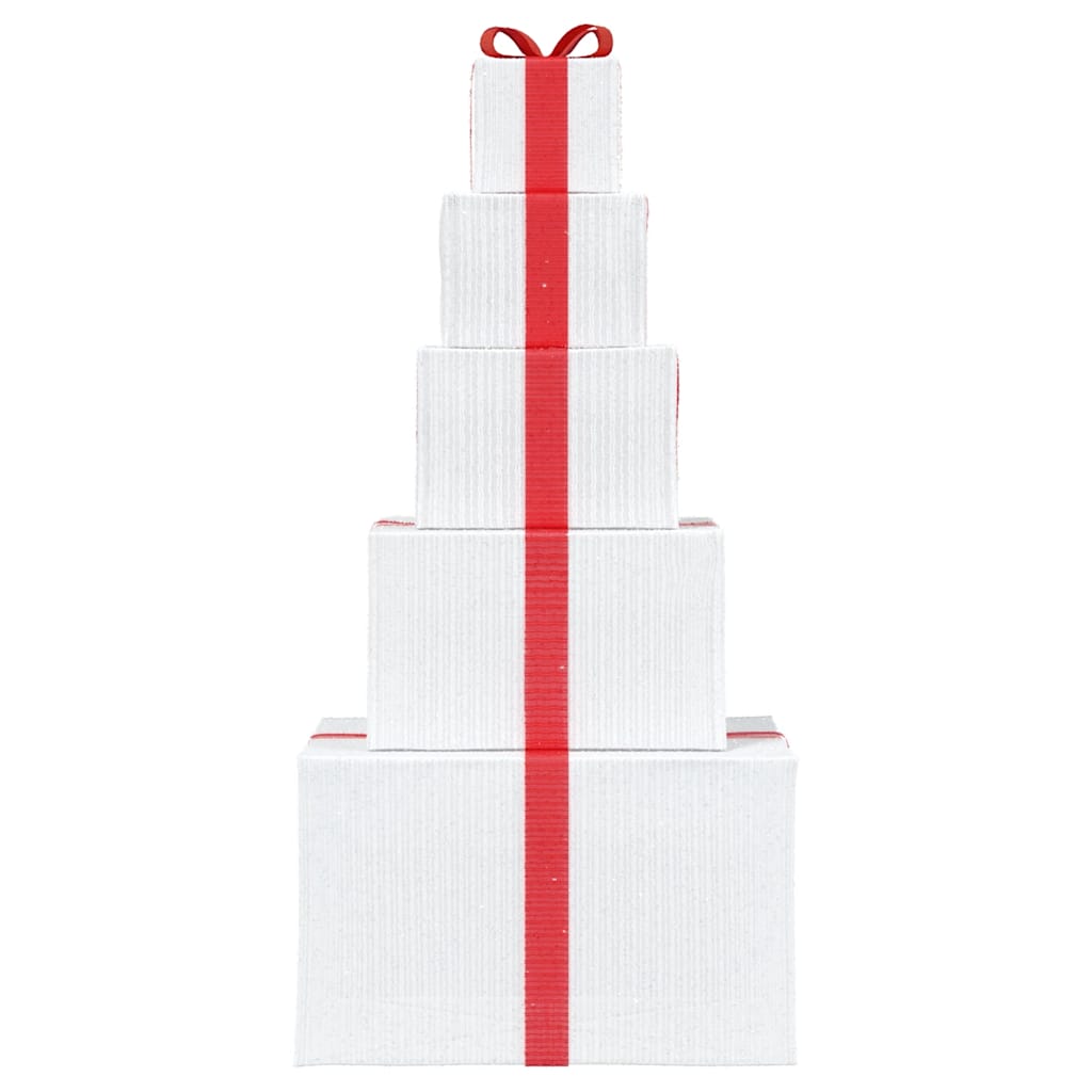 vidaXL Christmas Decoration Gift Box 250 LEDs Warm White