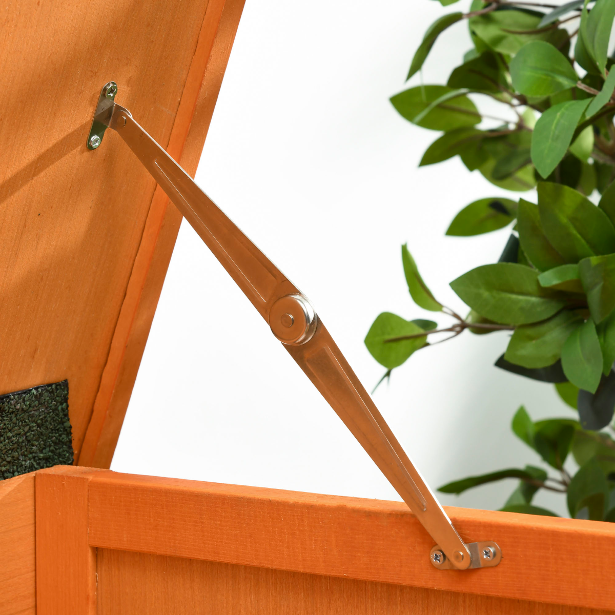 Rabbit Hutch Bunny Cage Guinea Pig Elevated House Wood Outdoor Garden Pawhut