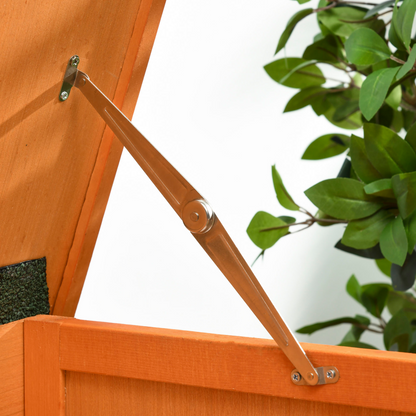 Rabbit Hutch Bunny Cage Guinea Pig Elevated House Wood Outdoor Garden Pawhut