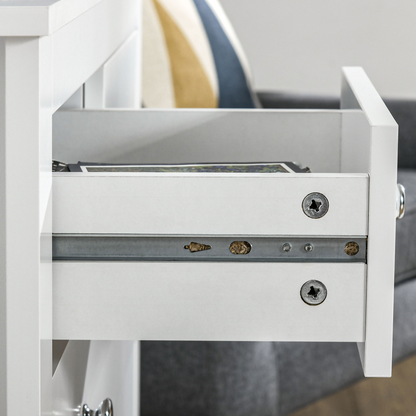 Modern Chest of Drawers, 5 Drawer Storage Cabinet White