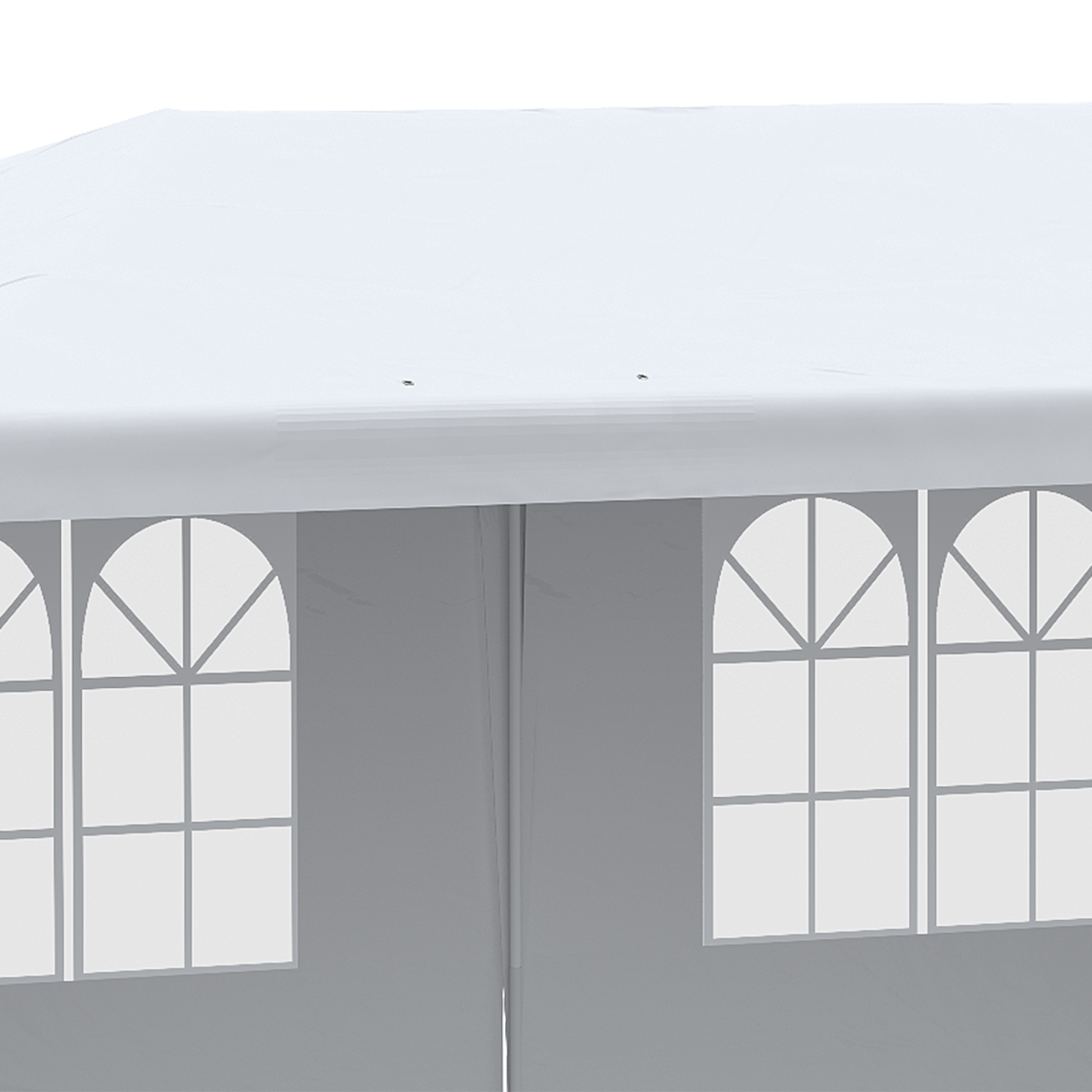 6m x 3m Garden Gazebo Marquee Canopy Party Tent Canopy Patio White