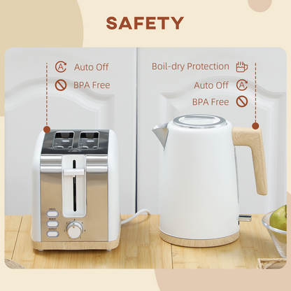 Efficient Kettle & Toaster Set - Quick Boil & Perfect Toast Every Time