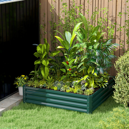 Raised Garden Bed Gardner Frame Outdoor Planter Kit Flower Vegetables Green