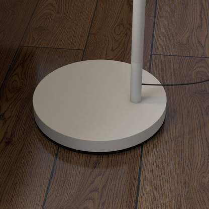 HOMCOM Floor Lamp with 350� Rotating Lampshade, LED Bulb Included, Grey