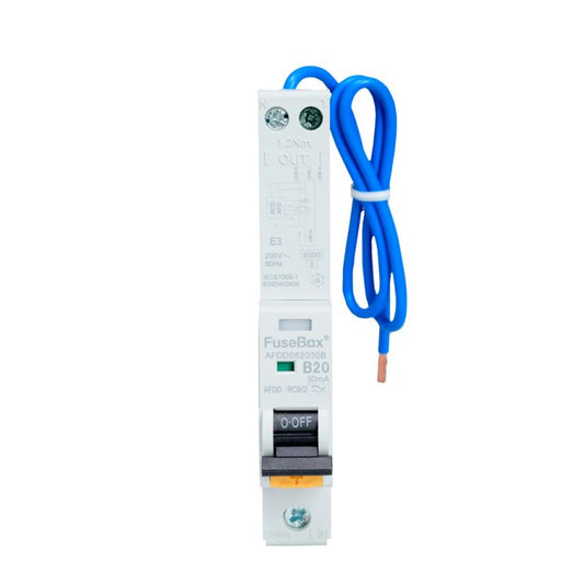 FUSEBOX AFDD 20A 30MA 2P AFDD062030B