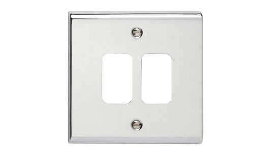 SLIMLINE DECOR 2 GANG GRID CHRM G3422CH