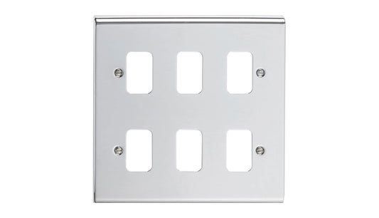 SLIMLINE DECOR 6 GANG GRID CHRM G3425CH