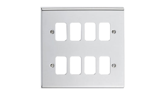 SLIMLINE DECOR 8 GANG GRID CHRM G3426CH