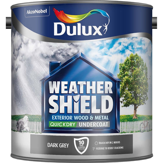 DULUX TD W/SHIELD EXT U/COAT D/GREY 2.5L
