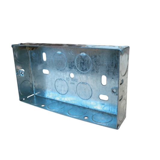 4TRADE METAL BOX 2GANG 25MM