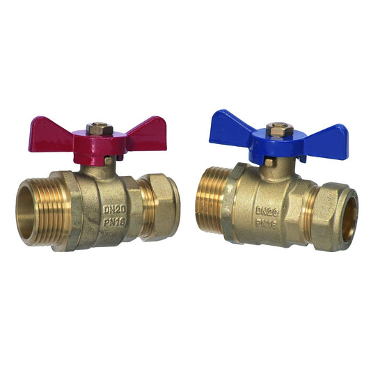 HEP2O UFH C.MAN 22MM ISO VALVES (PAIR)