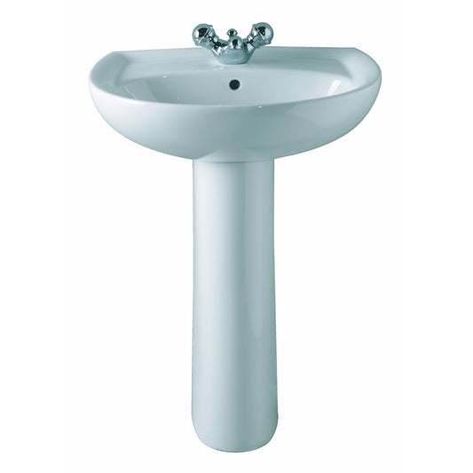 GALERIE 600 BASIN 1 TAP WHITE