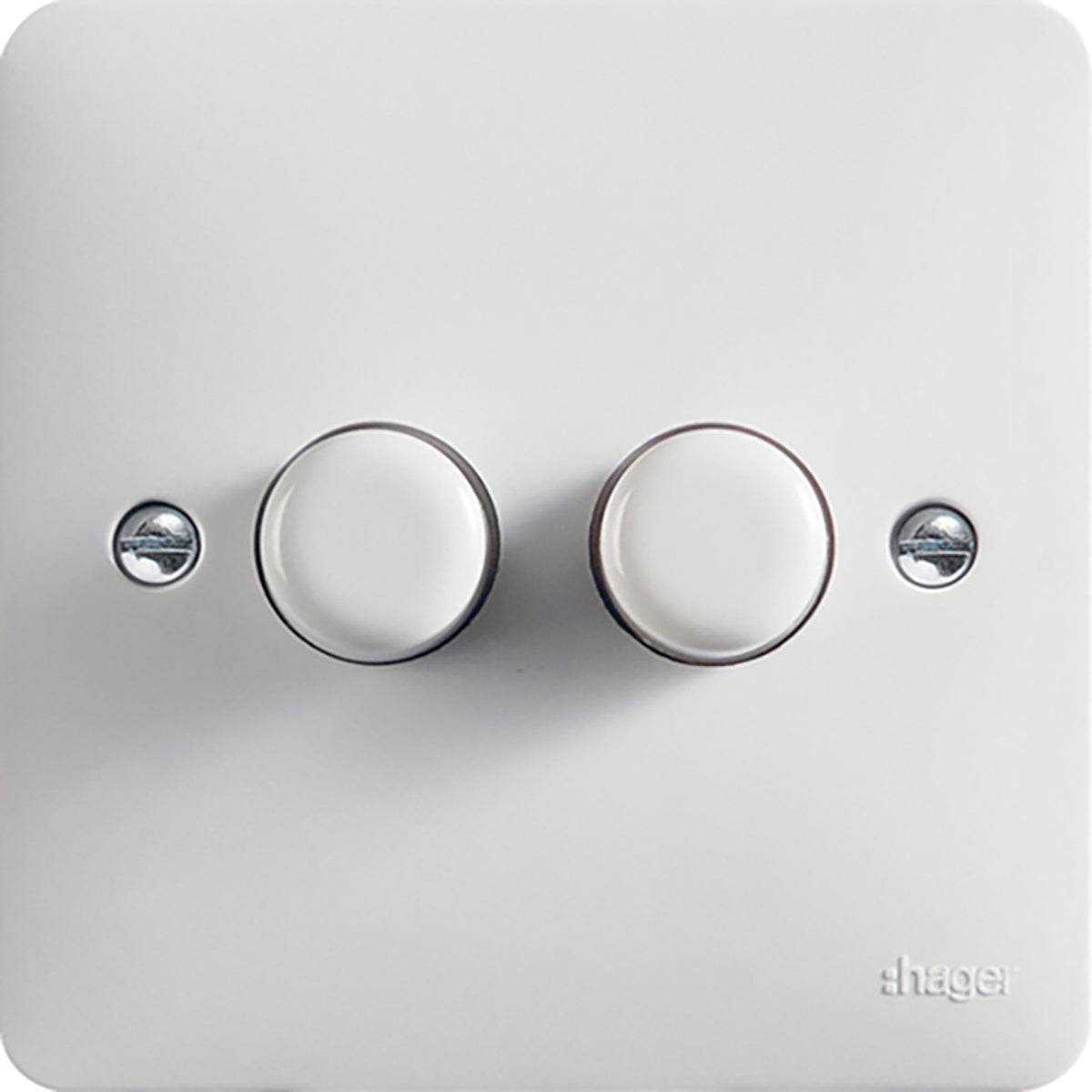 HAGER WMDR2/250R 2 GANG DIMMER 60-250W