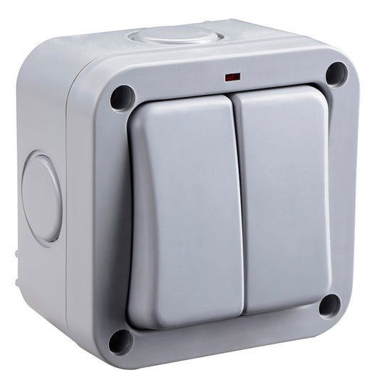 BG 2 GANG IP65 OUTDOOR SWITCH WP42-01
