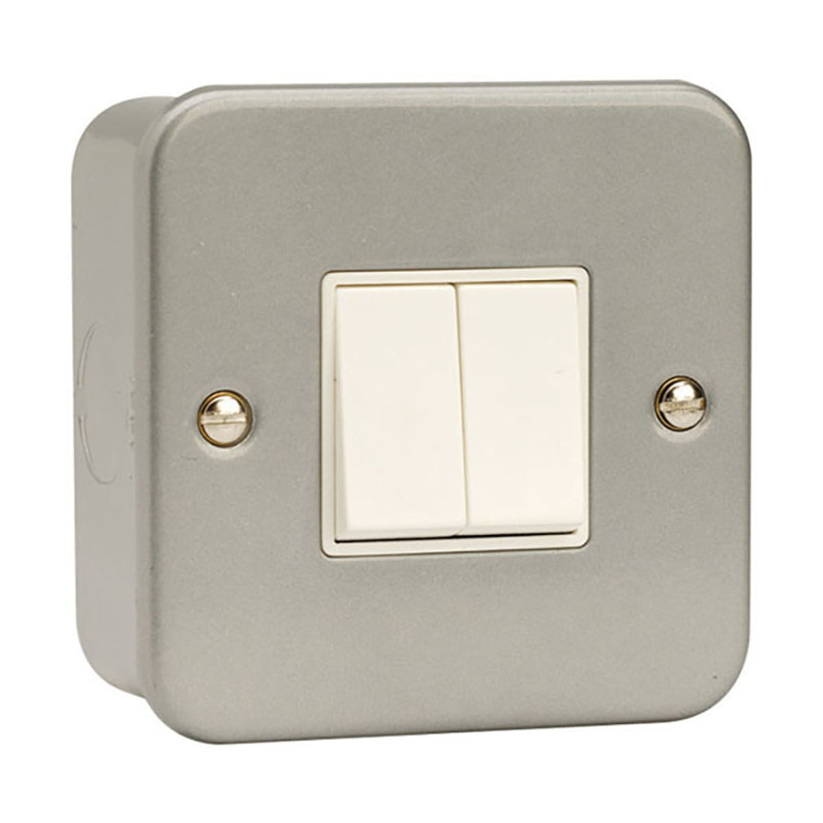 ESSENTIALS CL012 10AX 2 GANG 2 WAY PLATE