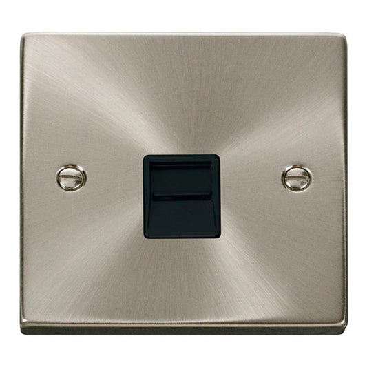 DECO VPSC125BK SINGLE TELEPHONE OUTLET -