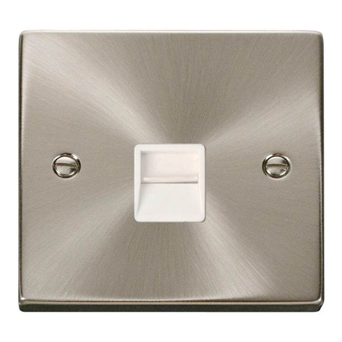 DECO VPSC125WH SINGLE TELEPHONE OUTLET -